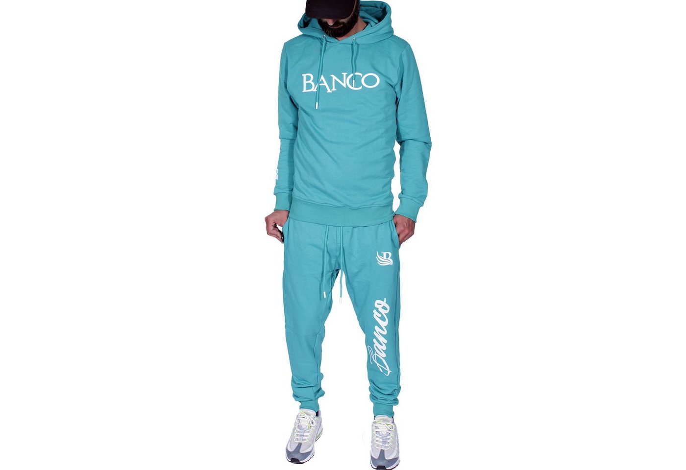 Banco Freizeitanzug Banco Sportanzug mit Logo Streetwear Outdoor Fitness Herren, Mit Kapuze von Banco