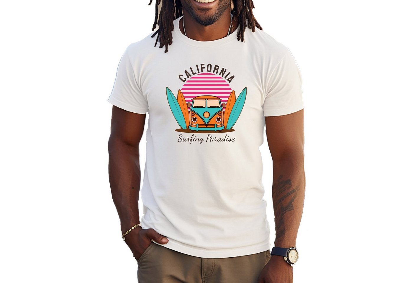 Banco Print-Shirt Sommer Surfen Beach Strand Freizeitmode Strandmode Urlaub Banco Print-Shirt Sommer Surfen Beach Strand Freizeitmode Strandmode Urlaub von Banco