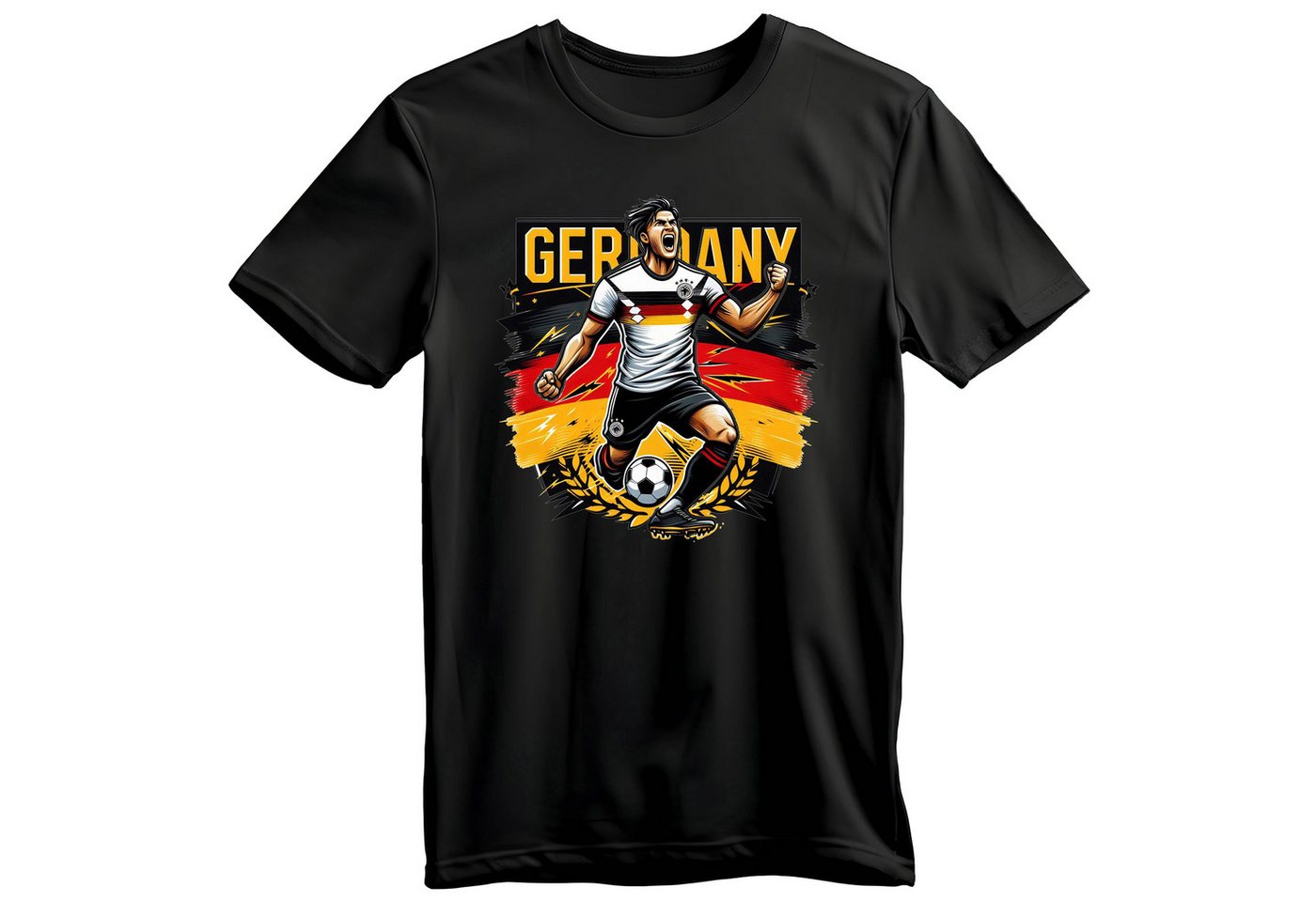 Banco T-Shirt Herren Fußball EM Deutschland Sport Trikot verschieden Fußball-Motive, Größen XS - 6 XL, 100% Baumwolle Banco T-Shirt Herren Fußball EM Deutschland Sport Trikot verschieden Fußball-Motive, Größen XS - 6 XL, 100% Baumwolle von Banco