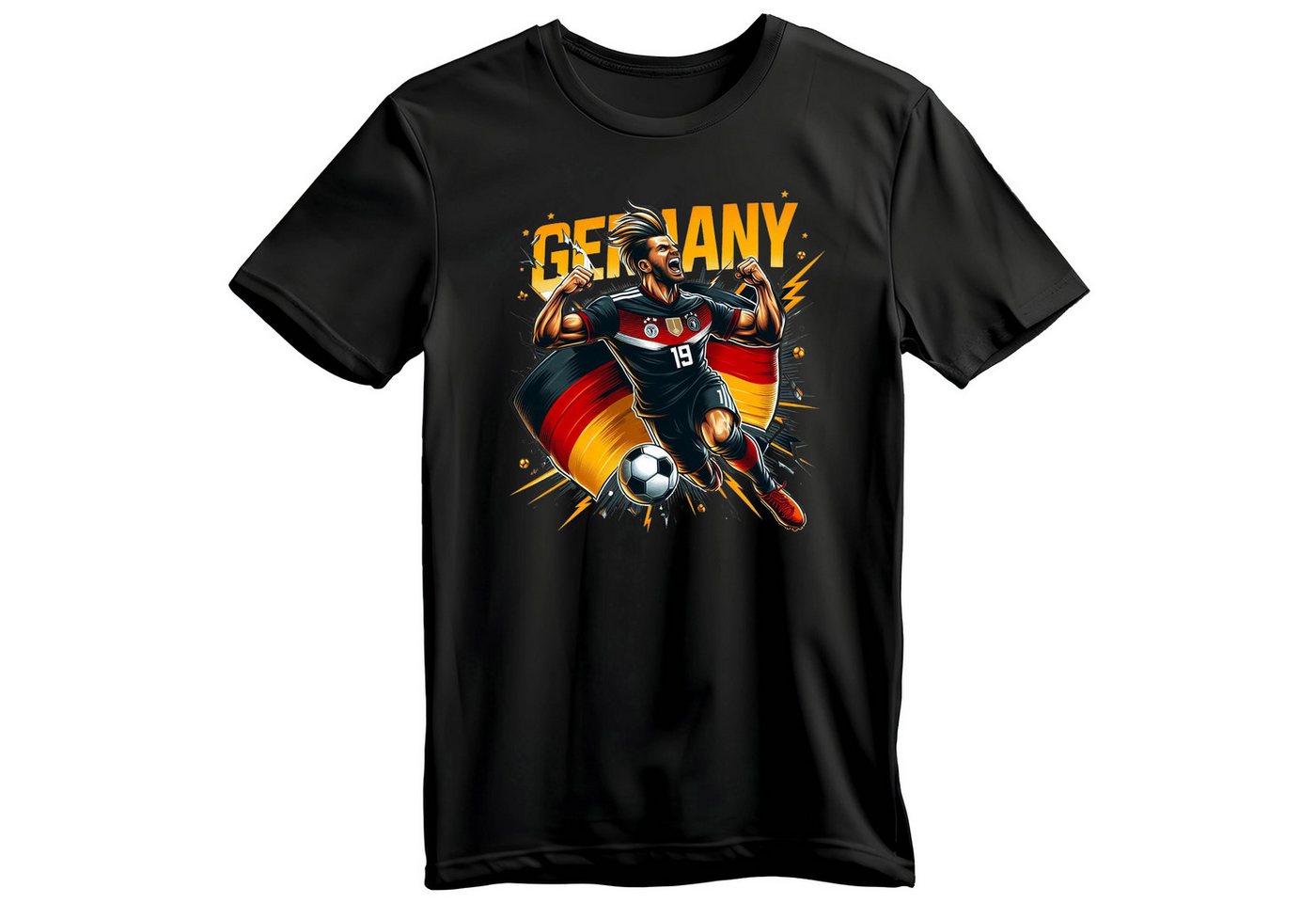 Banco T-Shirt Herren Fußball EM Deutschland Sport Trikot verschieden Fußball-Motive, Größen XS - 6 XL, 100% Baumwolle Banco T-Shirt Herren Fußball EM Deutschland Sport Trikot verschieden Fußball-Motive, Größen XS - 6 XL, 100% Baumwolle von Banco