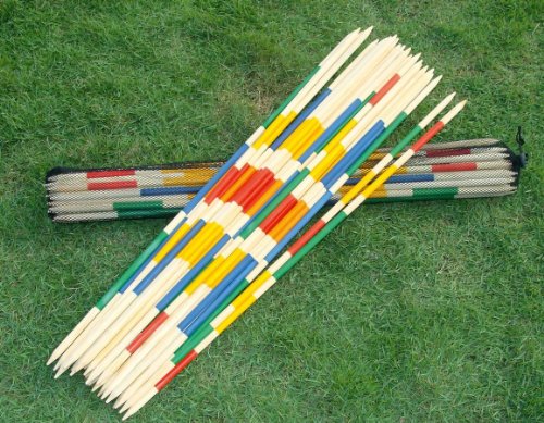 Bandito Riesenmikado, Perfekter Spielspaß für Kinder, Sommerspiel, Gartenspiel, Mikado aus Holz mit Einer Länge von 95cm von Bandito