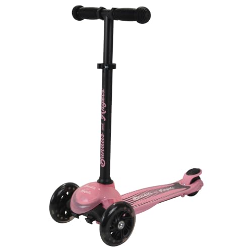 Bandits & Angels Kinderroller Little Adventure Rosa ab 2 Jahren für Mädchen – Rosa Kinderroller mit DREI Rädern – Roller mit LED-Leuchten – Verstellbarer Lenker und Lenkschloss Bandits & Angels Kinderroller Little Adventure Rosa ab 2 Jahren für Mädchen – Rosa Kinderroller mit DREI Rädern – Roller mit LED-Leuchten – Verstellbarer Lenker und Lenkschloss von Bandits & Angels