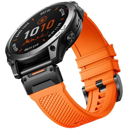 Bandletic 26mm Quick Fit Armband Kompatibel mit Garmin Fenix 6X Pro Armband/Instinct 2X Solar/Epix Pro Gen 2 51mm/Fenix 8 51mm, Nylon Ersatzband für Fenix 6X/7X Pro/7X/5X/Plus/Tactix Delta/Descent Bandletic 26mm Quick Fit Armband Kompatibel mit Garmin Fenix 6X Pro Armband/Instinct 2X Solar/Epix Pro Gen 2 51mm/Fenix 8 51mm, Nylon Ersatzband für Fenix 6X/7X Pro/7X/5X/Plus/Tactix Delta/Descent von Bandletic
