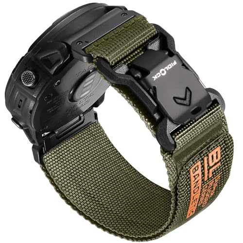 Bandletic Nylon Kompatibel mit Garmin 26mm Easy Fit Armband, Magnetbänder Fidlock V-Buckle for Fenix 8 E 51mm/7X 6X Pro/5X Plus/3 HR/Tactix/Descent/Enduro/Instinct 2X/ Quatix 3 Bandletic Nylon Kompatibel mit Garmin 26mm Easy Fit Armband, Magnetbänder Fidlock V-Buckle for Fenix 8 E 51mm/7X 6X Pro/5X Plus/3 HR/Tactix/Descent/Enduro/Instinct 2X/ Quatix 3 von Bandletic