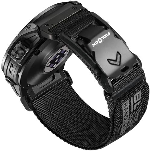 Bandletic Rugged Nylon Kompatibel mit Garmin Easy Fit 22mm Watch Band, Soft Sport Magnetbänder Fidlock V-Buckle for Fenix E/8/7 6 Pro/5 Plus/Instinct 2 3/Forerunner 965/Approach S70 47mm/Quatix 7 Bandletic Rugged Nylon Kompatibel mit Garmin Easy Fit 22mm Watch Band, Soft Sport Magnetbänder Fidlock V-Buckle for Fenix E/8/7 6 Pro/5 Plus/Instinct 2 3/Forerunner 965/Approach S70 47mm/Quatix 7 von Bandletic