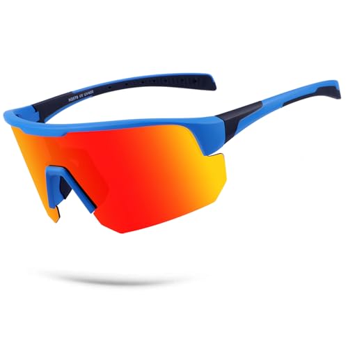 BangLong Fahrradbrille Polarisierte Sonnenbrille Herren Damen, UV400 Schutz Sportbrille für Schnelle Brille, Laufbrille, Rennrad Radbrille, Biker Brille, MTB Brille Herren, Windschutzbrille Fahrrad. BangLong Fahrradbrille Polarisierte Sonnenbrille Herren Damen, UV400 Schutz Sportbrille für Schnelle Brille, Laufbrille, Rennrad Radbrille, Biker Brille, MTB Brille Herren, Windschutzbrille Fahrrad. von BangLong