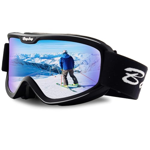 BangLong Skibrille, Snowboard Brille für Brillenträger Herren Damen Schneebrille OTG UV-Schutz Anti Fog Skibrillen für Wintersportarten, Skifahren, Skaten BangLong Skibrille, Snowboard Brille für Brillenträger Herren Damen Schneebrille OTG UV-Schutz Anti Fog Skibrillen für Wintersportarten, Skifahren, Skaten von BangLong
