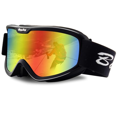 BangLong Skibrille, Snowboard Brille für Brillenträger Herren Damen Schneebrille OTG UV-Schutz Anti Fog Skibrillen für Wintersportarten, Skifahren, Skaten BangLong Skibrille, Snowboard Brille für Brillenträger Herren Damen Schneebrille OTG UV-Schutz Anti Fog Skibrillen für Wintersportarten, Skifahren, Skaten von BangLong