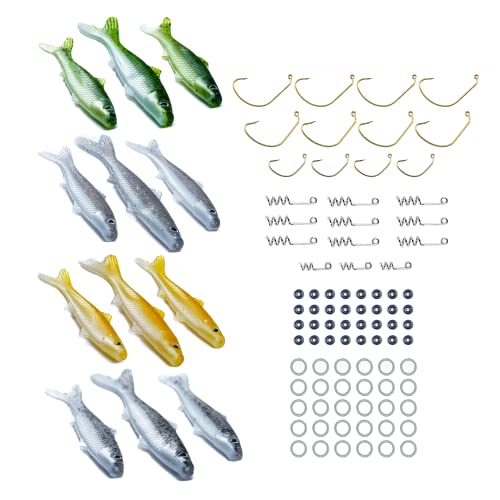Banjo Minnow 102-teiliges Deluxe Pro Kit + lebensechte Köder für alle Fische + langlebiges Material, das Fische fängt + Süßwasser- & Salzwasser-Angelköder + Haken & Anker Banjo Minnow 102-teiliges Deluxe Pro Kit + lebensechte Köder für alle Fische + langlebiges Material, das Fische fängt + Süßwasser- & Salzwasser-Angelköder + Haken & Anker von Banjo Minnow