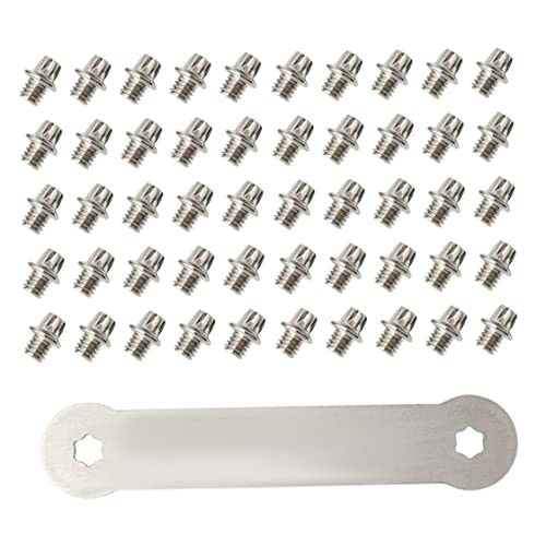 Banziaju Ausrichtung GaugeBike Pedal Bolzen Schraube M4 Edelstahl Anti-Ski-Straßenbike-Pedalschraube 51pcs von Banziaju