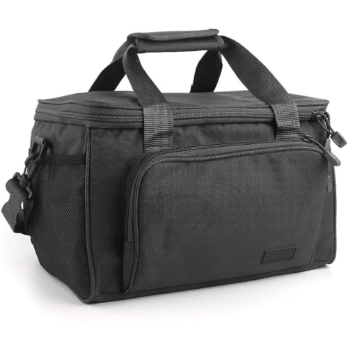 Baobiutin Tragbarer Angelbeutel Fischerei Tackle Bag Tragbares wasserdichtes Fischereizubehör Carryall -Umhängetasche Schwarz von Baobiutin