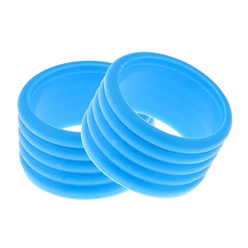 2Pcs Griffband Abschlussgummi für Badminton Tennis, Bandschläger Übergreifende Schutzgriff Griffe Fix Ringe, Stretchy Schlägergriff Gummi Ring Übergreifer Silikonband für Tennisschläger, Blau 2Pcs Griffband Abschlussgummi für Badminton Tennis, Bandschläger Übergreifende Schutzgriff Griffe Fix Ringe, Stretchy Schlägergriff Gummi Ring Übergreifer Silikonband für Tennisschläger, Blau von Baoblaze
