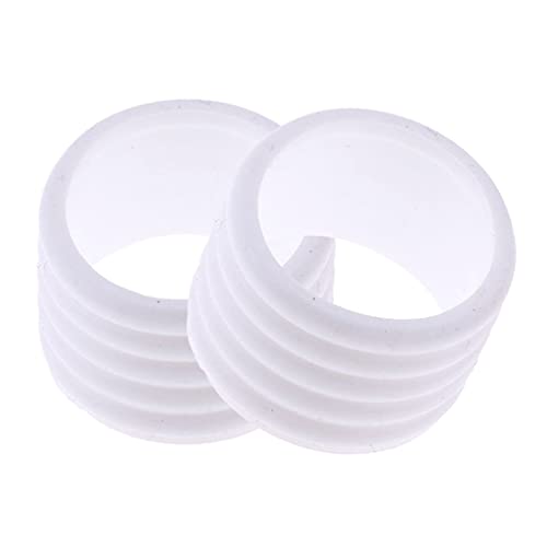 2Pcs Griffband Abschlussgummi für Badminton Tennis, Bandschläger Übergreifende Schutzgriff Griffe Fix Ringe, Stretchy Schlägergriff Gummi Ring Übergreifer Silikonband für Tennisschläger, Weiß 2Pcs Griffband Abschlussgummi für Badminton Tennis, Bandschläger Übergreifende Schutzgriff Griffe Fix Ringe, Stretchy Schlägergriff Gummi Ring Übergreifer Silikonband für Tennisschläger, Weiß von Baoblaze