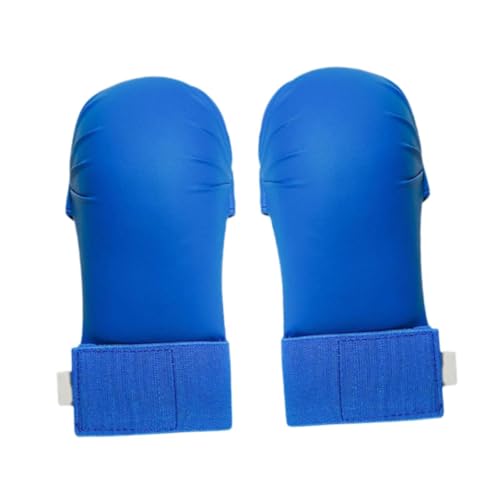 Baoblaze 2 x Karate-Trainingshandschuhe, Boxhandschuhe, Workout-Sport, professionelle Wettkampf-Schutzausrüstung, Handschuh, Blau, S von Baoblaze