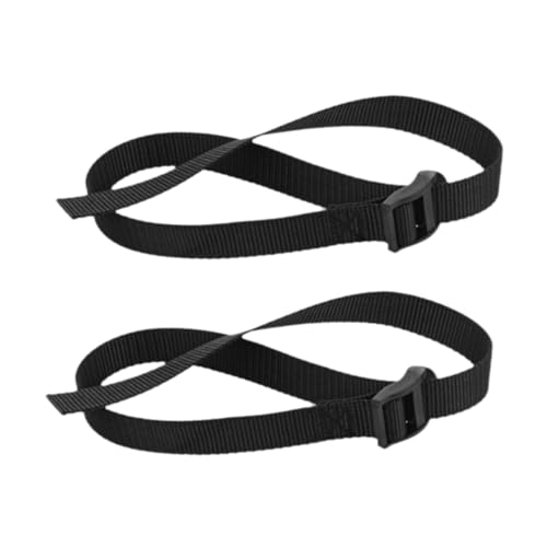 Baoblaze 2X Rudergerät Füße Riemen Fitness Fuß Riemen Sport Praktische Fix Bands Oxford Tuch Einstellbar Tragbare Gym Zubehör von Baoblaze