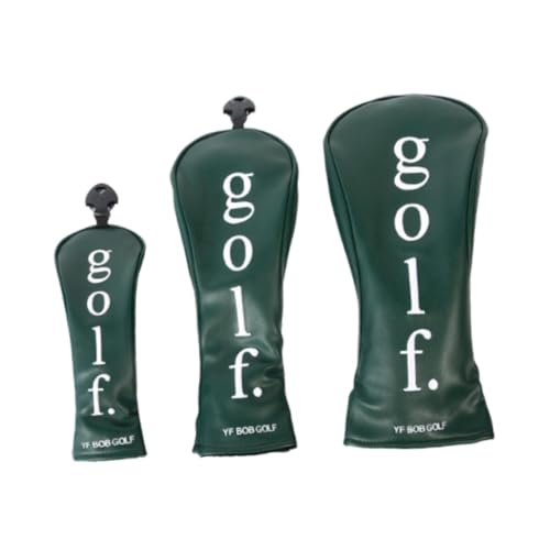 Baoblaze 3X Golf Holz Headcovers, Golf Club Head Covers, tragbare kreative Golf Club Cover Schutzhülle für Sport Outdoor Golfer, GrÜn von Baoblaze