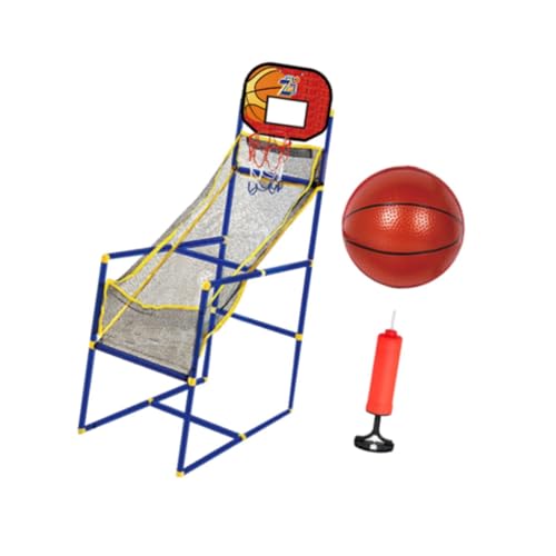 Baoblaze Arcade-Basketballspiel-Set für Kinder, Basketballkorb für den Innenbereich, Einzelkorb, tragbarer Basketballständer, höhenverstellbar, für Jungen und, Rot von Baoblaze