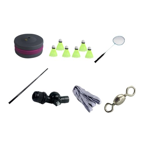 Baoblaze Badminton Training Kit Badminton Self Training Tool Übungsausrüstung tragbarer Badminton für das Spielen im Freien, 4m 1 Schläger von Baoblaze