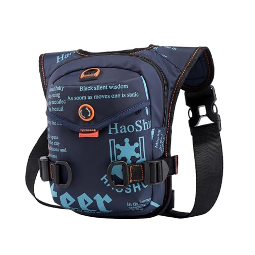 Baoblaze Bag Herren Brusttasche Wasserdicht Casual Multifunktionale Handtasche Hüfttasche Tasche Hüfttasche für Sport Wandern Outdoor Radfahren, Blau von Baoblaze