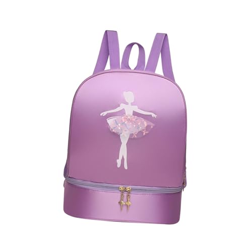 Baoblaze Ballett-Tanz-Rucksack mit separaten Schuhfächern, niedliche tragbare Mädchen-Ballerina-Tasche, Handtasche für Latein-Tanz, Sport, Reisen, Lila Baoblaze Ballett-Tanz-Rucksack mit separaten Schuhfächern, niedliche tragbare Mädchen-Ballerina-Tasche, Handtasche für Latein-Tanz, Sport, Reisen, Lila von Baoblaze