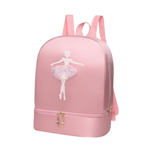Baoblaze Ballett-Tanz-Rucksack mit separaten Schuhfächern, niedliche tragbare Mädchen-Ballerina-Tasche, Handtasche für Latein-Tanz, Sport, Reisen, Rosa Baoblaze Ballett-Tanz-Rucksack mit separaten Schuhfächern, niedliche tragbare Mädchen-Ballerina-Tasche, Handtasche für Latein-Tanz, Sport, Reisen, Rosa von Baoblaze