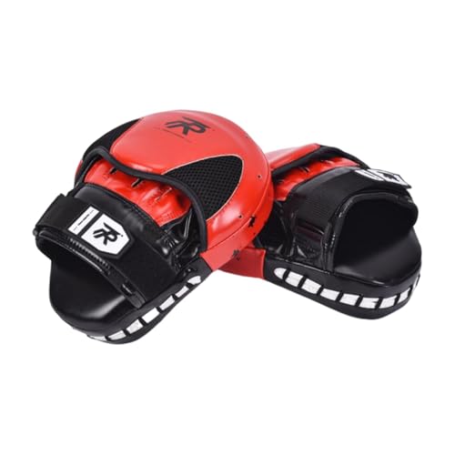 Baoblaze Boxpolster, Gebogene Focus-Schlagpolster, bietet ergonomische Trainingshandpolster, Fitness für Männer, Karate, Frauen, Sparring, Muay Thai, Rot von Baoblaze