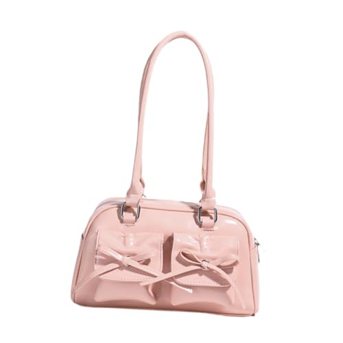 Baoblaze Damen Umhängetasche aus PU-, schicke Pendlertasche, Hobo-Tasche für Reisen, Partys und Outdoor, Rosa von Baoblaze