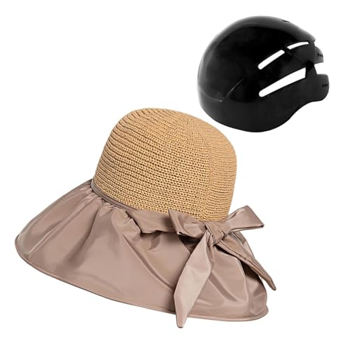 Baoblaze Fahrradhelm-Kappe, Surf-Eimer-Hut, Sicherheit, Radfahrer-Helm, Sonnenschutz, moderner Helm für Erwachsene, Hut-Typ-Helm für den Alltag, Khaki von Baoblaze