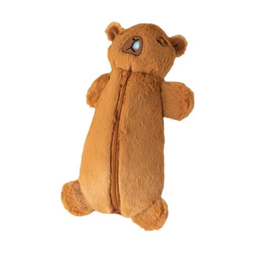 Baoblaze Gefüllte Capybara-Puppe, Federmäppchen in Tierform, Cartoon-weicher Stifthalter, Kosmetiktasche, Stifttasche für Kinder, Zuhause, Reisen, Teenager, Rotz von Baoblaze