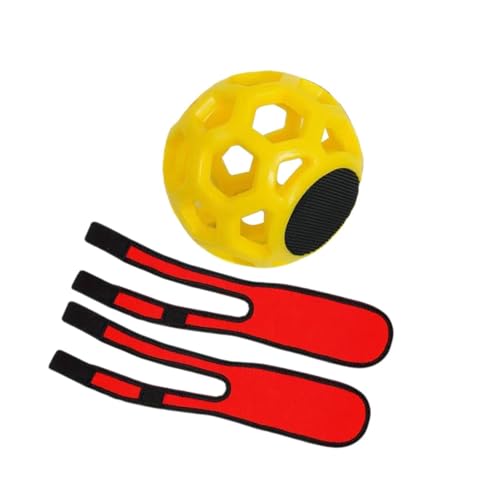 Baoblaze Golf Swing, Golf-Trainingshilfe, Gestenkorrektur, tragbarer Golfball, Golf-Handgelenkbandage für Männer und Frauen, Golfausrüstung, Gelb mit 2 Armbändern von Baoblaze