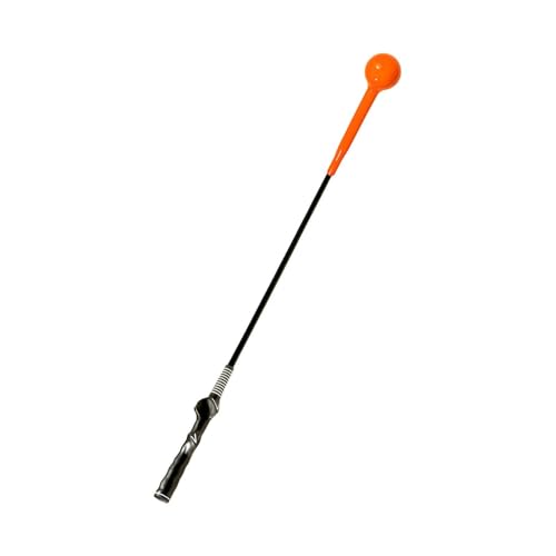 Baoblaze Golf Swing Hilfe Golf Swing Übungsausrüstung Golf Warm Up Stick Golf Swing Trainingshilfe für Flexibilität Balance Tempo, Orange 1m von Baoblaze