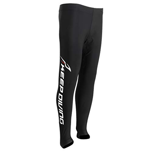 Baoblaze Herren Badehose Lange Hosen Schwimmhose Tauchanzug Pants Surfhose Wassersport Schwarz, XL von Baoblaze