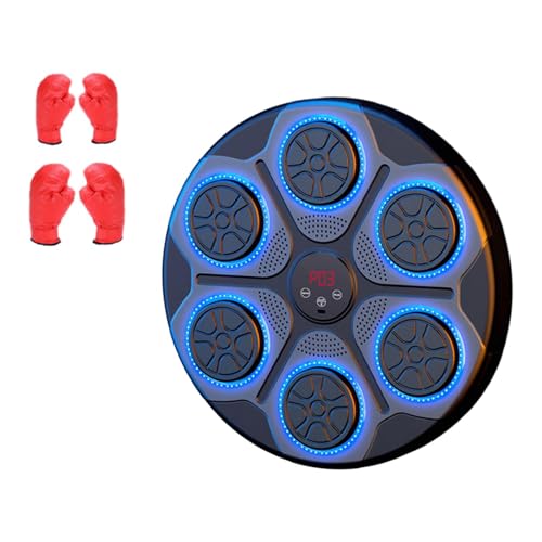 Baoblaze Intelligente Boxmaschine, geschwindigkeitsverstellbar, Haushaltsgeräte, elektronische Musik, Box-Wandziel für Training, Training, Kickboxen, Blaue 2 Paar Handschuhe Baoblaze Intelligente Boxmaschine, geschwindigkeitsverstellbar, Haushaltsgeräte, elektronische Musik, Box-Wandziel für Training, Training, Kickboxen, Blaue 2 Paar Handschuhe von Baoblaze