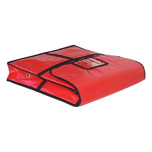 BaoblazeIsolierte Pizzatasche Feuchtigkeitsfrei, Isolierte Lebensmittel liefertasche, Pizzatragetasche Isolierbeutel Groß, Thermo-Pizzawärmertasche für den Transport, 51x51x12cm mit Loch von Baoblaze