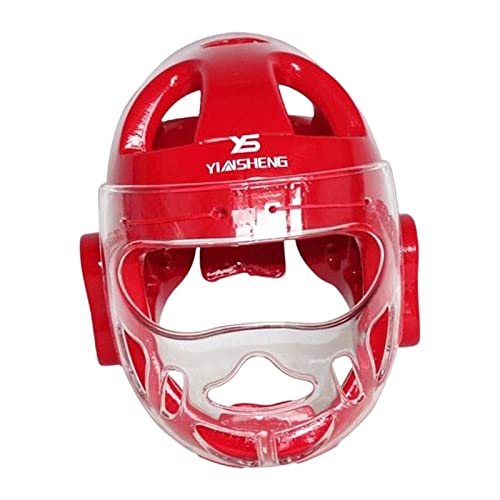 Baoblaze Karate Headgear Safety Head Guard Verstellbarer Gesichtsschutz für Sanda Kickboxen, Rot, l Baoblaze Karate Headgear Safety Head Guard Verstellbarer Gesichtsschutz für Sanda Kickboxen, Rot, l von Baoblaze
