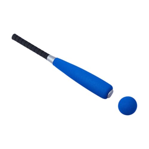 Baoblaze Kinder-Baseballschläger und Ball aus Schaumstoff, Kinder-Baseball-Set, Kinder-Spielzeug aus NBR-Schaumstoff, 61 cm, T-Ballschläger, Softballschläger, Blau von Baoblaze