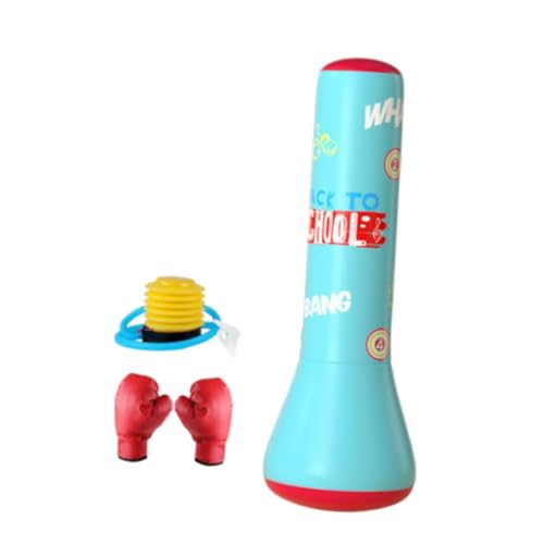 Baoblaze Kinder Boxsack, Aufblasbares Boxspielzeug, Schwerer Sack für Jungen Und Mädchen, Boxausrüstung mit Boxhandschuhen Zum Üben von Taekwondo, 160cm von Baoblaze