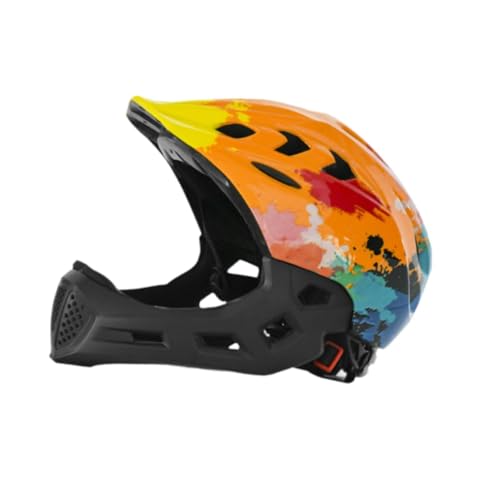 Baoblaze Kinder Fahrradhelm Sporthelm Bequemer, Besser gepolsterter Rennradhelm Fahrradhelm zum Radfahren Klettern, Orange von Baoblaze