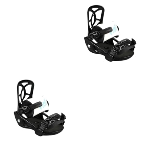 Baoblaze Kinder Snowboard Bindungen Ski Ausrüstung Praktische Skating Lieferungen Winter Anfänger für Snowboarden Kinder Snowboard Ausrüstung, S Black White von Baoblaze