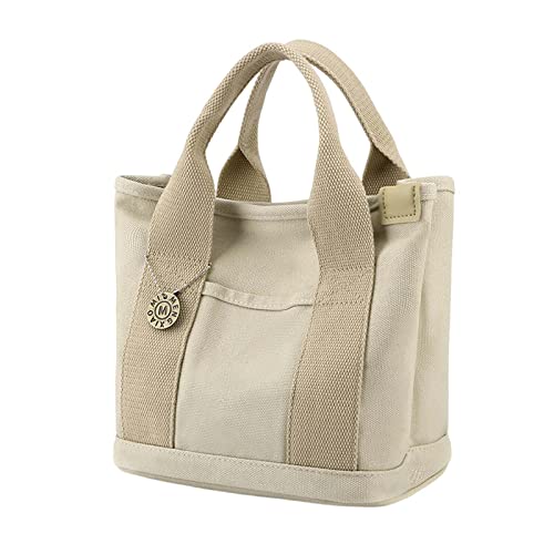 Baoblaze Kleine Einkaufstasche für Damen, Einkaufstasche mit Taschen, Tasche mit Tragegriff Oben, Tragbarer Reißverschluss für Den Täglichen Gebrauch, Reise Um, Khaki Baoblaze Kleine Einkaufstasche für Damen, Einkaufstasche mit Taschen, Tasche mit Tragegriff Oben, Tragbarer Reißverschluss für Den Täglichen Gebrauch, Reise Um, Khaki von Baoblaze