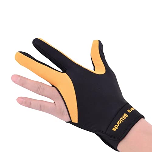 Baoblaze Linkshänder Snooker-Billard-Handschuh elastischem Stoff für Amateure und Profis, Gelb Schwarz Baoblaze Linkshänder Snooker-Billard-Handschuh elastischem Stoff für Amateure und Profis, Gelb Schwarz von Baoblaze