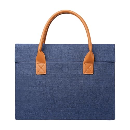 Baoblaze Männer Frauen Aktentasche Business Lagerung Einfache Dokument Einkaufstasche wasserdichte Handtasche, 43x31x4 cm Blau von Baoblaze