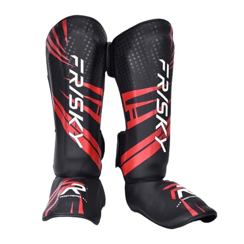 Baoblaze Muay Thai Schienbeinschoner Schienbein-Ristpolster Trainingsausrüstung Professioneller Schienbeinschutz Schienbeinschutz für Taekwondo Sanda Sparring, M Rot Schwarz Baoblaze Muay Thai Schienbeinschoner Schienbein-Ristpolster Trainingsausrüstung Professioneller Schienbeinschutz Schienbeinschutz für Taekwondo Sanda Sparring, M Rot Schwarz von Baoblaze