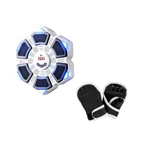 Baoblaze Musik-Boxmaschine, Boxtrainer, Rhythmus-Wandziel mit Handschuhen, verstellbares elektronisches Boxziel für Sanda Indoor, Weiß Baoblaze Musik-Boxmaschine, Boxtrainer, Rhythmus-Wandziel mit Handschuhen, verstellbares elektronisches Boxziel für Sanda Indoor, Weiß von Baoblaze