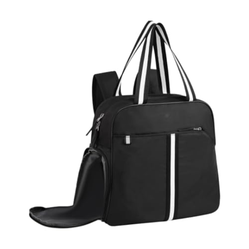 Baoblaze Pickleball-Tasche, Pickleball-Rucksack mit abnehmbarem, verstellbarem Riemen, Umhängetasche, multifunktionale Handtasche, Pickleball-Schlägertasche, Schwarz von Baoblaze