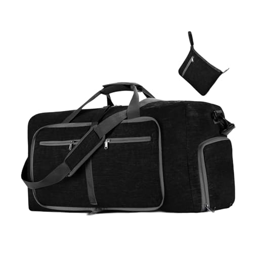 Baoblaze Reisetasche, extragroß, Weekender-Tasche für Camping, Urlaub, Geschäftsreisen, Fitnessstudio, Schwarz von Baoblaze