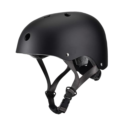 Baoblaze Skateboard Helm Fahrrad Helm für Frauen Herren Belüftung Abnehmbare Liner Fahrrad Helm für Skateboard Fahren Outdoor Radfahren Pendeln, Black M von Baoblaze