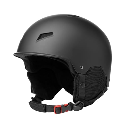 Baoblaze Skihelm, Schneehelm, Snowboardhelm, atmungsaktiv mit herausnehmbarem Innenfutter, Schneesporthelm, Kopfbedeckung für Männer, Frauen, Schwarz, L von Baoblaze