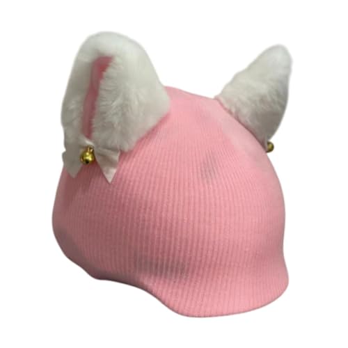 Baoblaze Skihelmüberzug mit, Helmzubehör, Neuheit, stilvoll, zuverlässig, lustig, vielseitiges Geschenk, Snowboardhelm-Dekoration, Weiß Rosa von Baoblaze