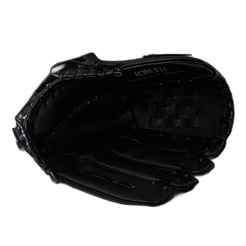 Baoblaze Softballhandschuh, Baseball-Fielding-Handschuh, Rechtshänder-Wurf-/Catcher-Handschuh, verdickter Baseball-Handschuh, Softball-Handschuh für, Schwarz 29cmx20cm von Baoblaze